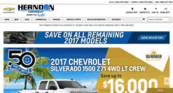 Desktop Screenshot of herndonchevy.com